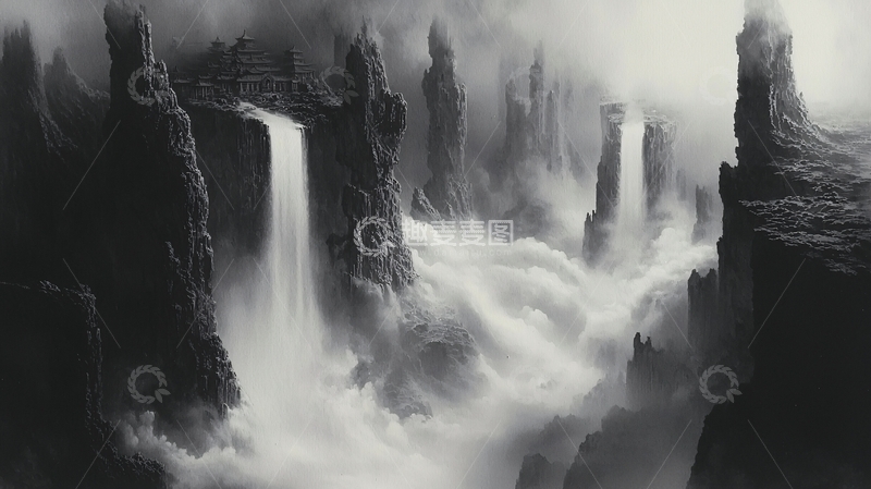 高清大图下载【趣麦麦图】黑白