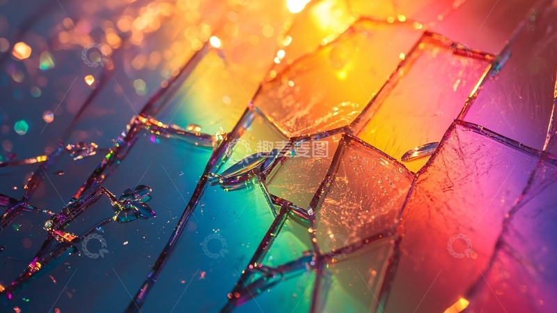 高清大图下载【趣麦麦图】彩色碎玻璃