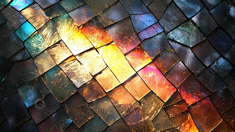 高清大图下载【趣麦麦图】彩色石块拼接