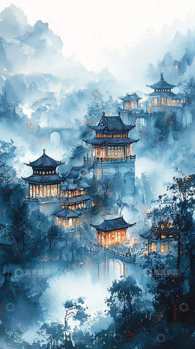 高清大图下载【趣麦麦图】水墨画