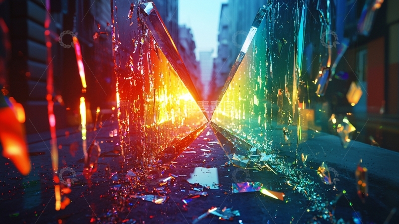 高清大图下载【趣麦麦图】彩色玻璃碎片