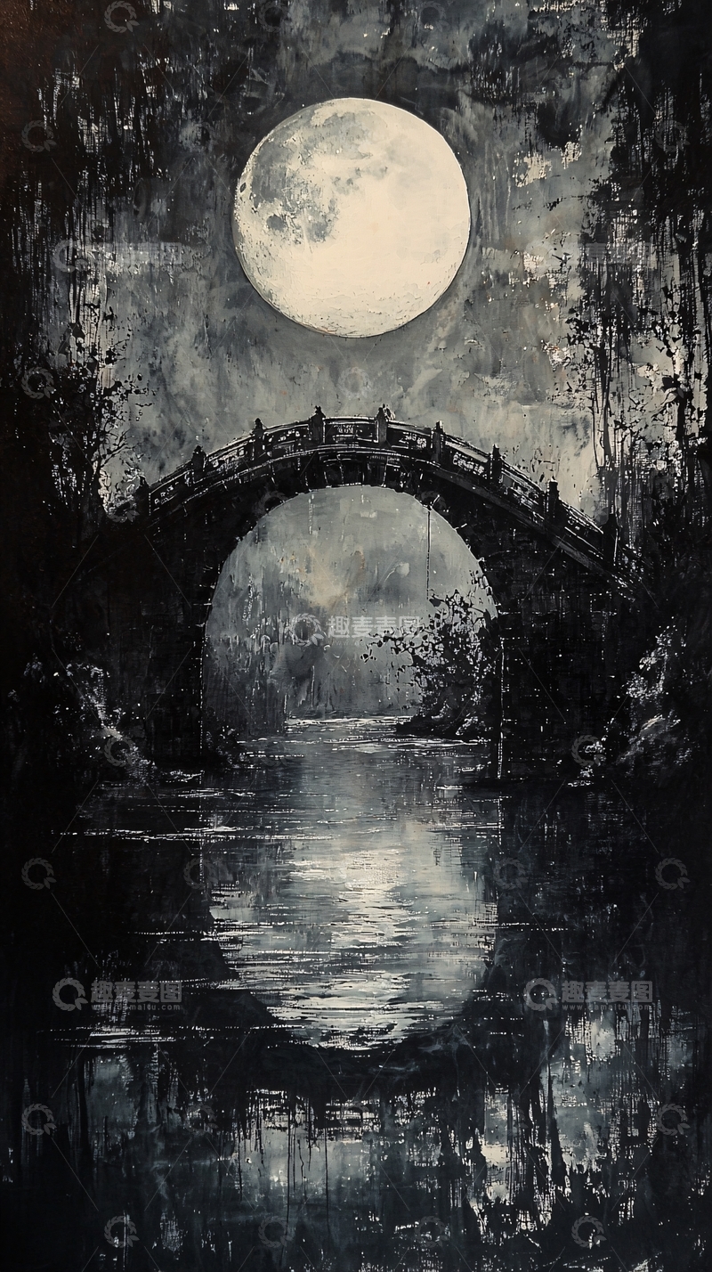 高清大图下载【趣麦麦图】水墨画风格
