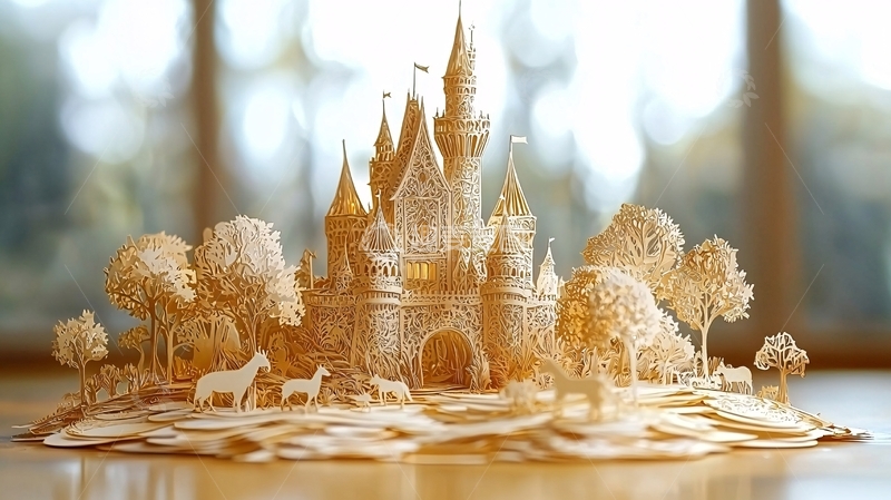 高清大图下载【趣麦麦图】纸艺城堡