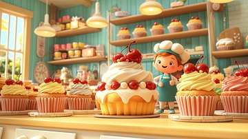 卡通烘焙店