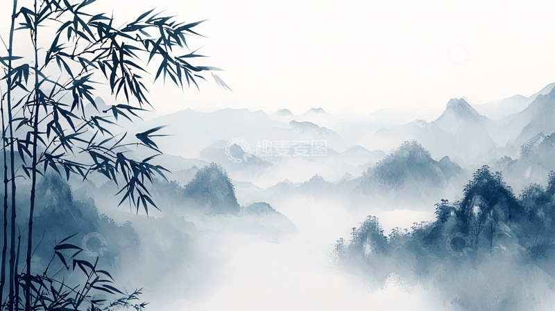 高清大图下载【趣麦麦图】水墨画