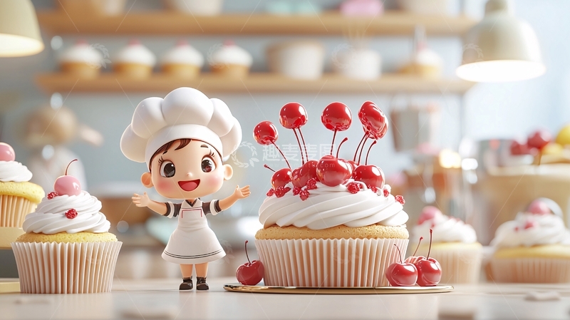 高清大图下载【趣麦麦图】卡通厨师