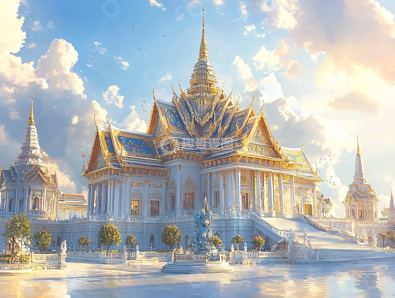 高清大图下载【趣麦麦图】金碧辉煌的泰国宫殿