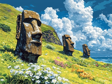 复活节岛石像