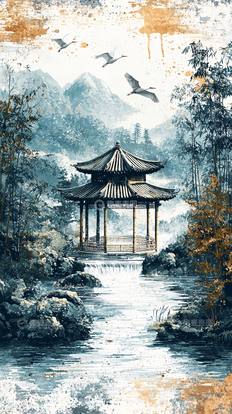 高清大图下载【趣麦麦图】水墨画