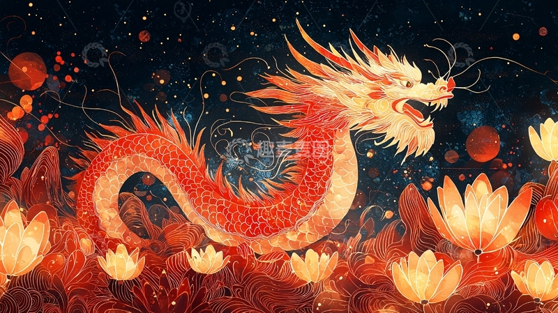 高清大图下载【趣麦麦图】火龙