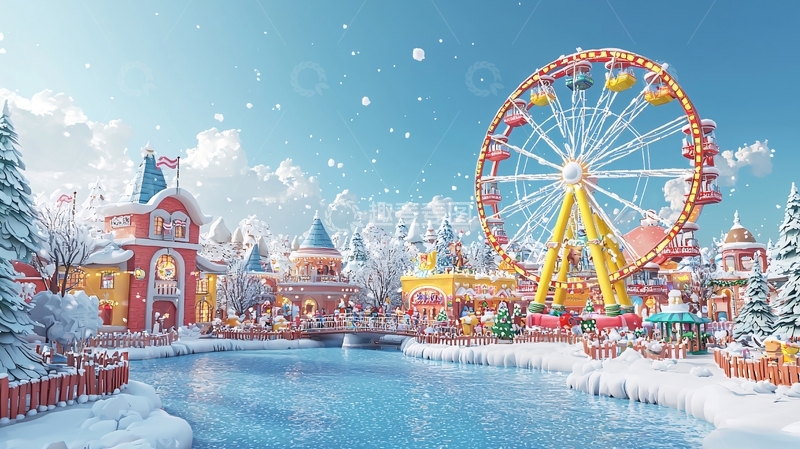高清大图下载【趣麦麦图】冬日梦幻乐园