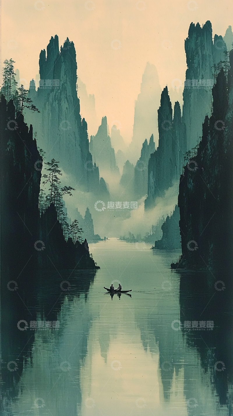 高清大图下载【趣麦麦图】水墨画