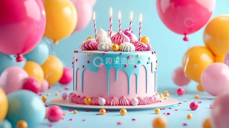 高清大图下载【趣麦麦图】生日蛋糕