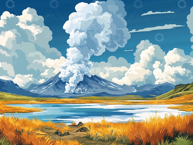 高清大图下载【趣麦麦图】火山喷发