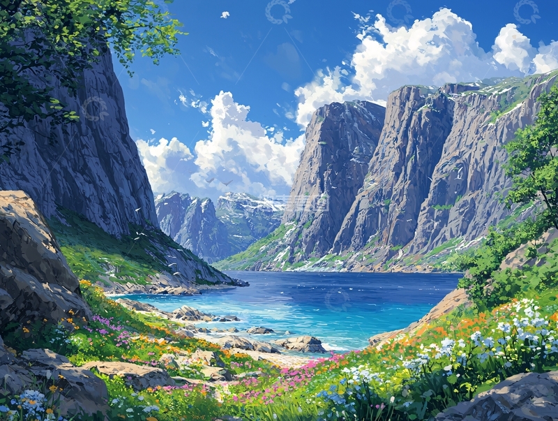 高清大图下载【趣麦麦图】峡湾风光