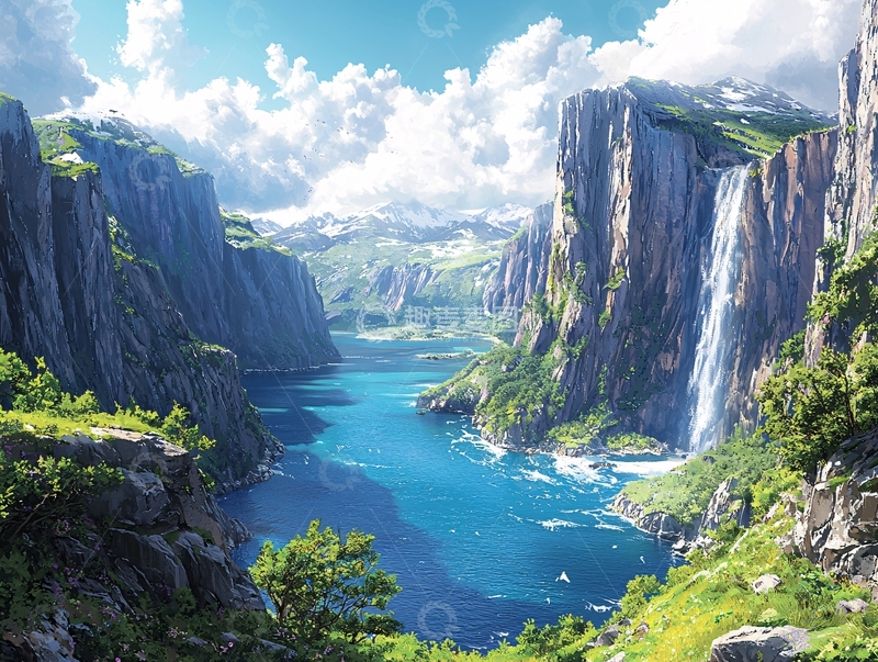 高清大图下载【趣麦麦图】峡湾风光