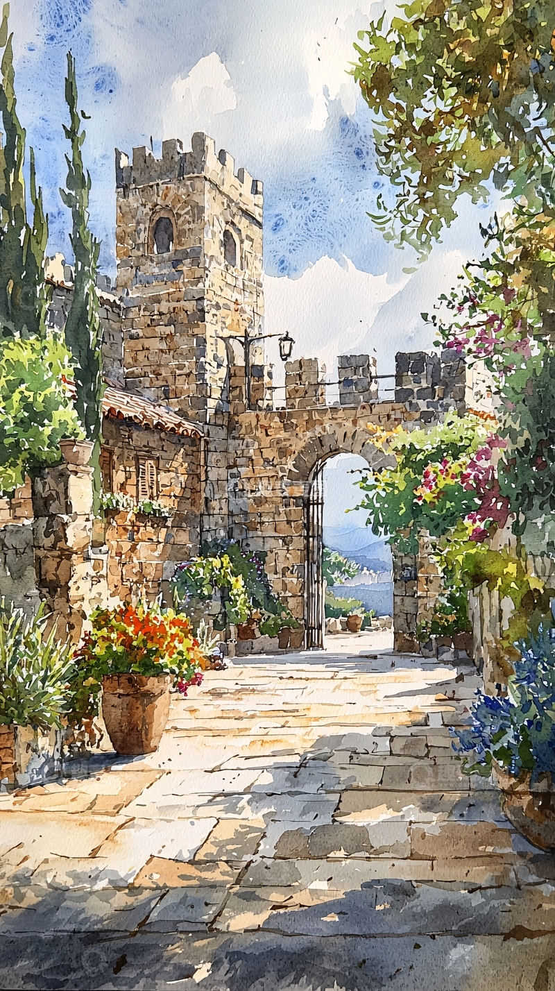 高清大图下载【趣麦麦图】水彩画