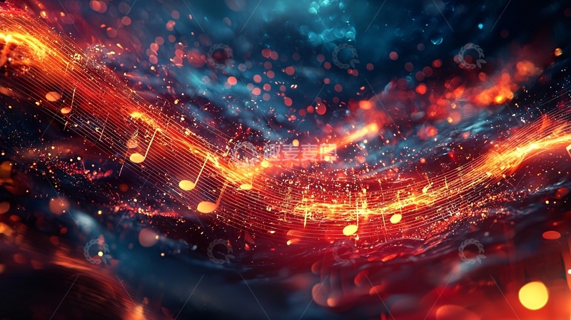 高清大图下载【趣麦麦图】抽象火焰流光