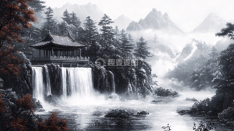 高清大图下载【趣麦麦图】水墨画