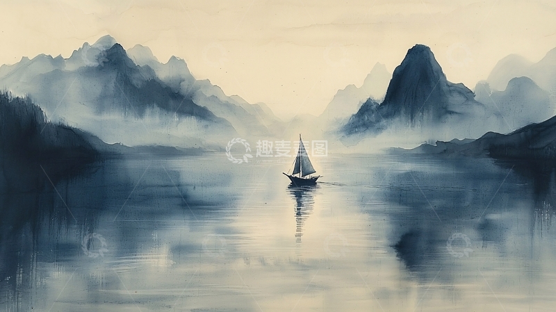 高清大图下载【趣麦麦图】水墨画