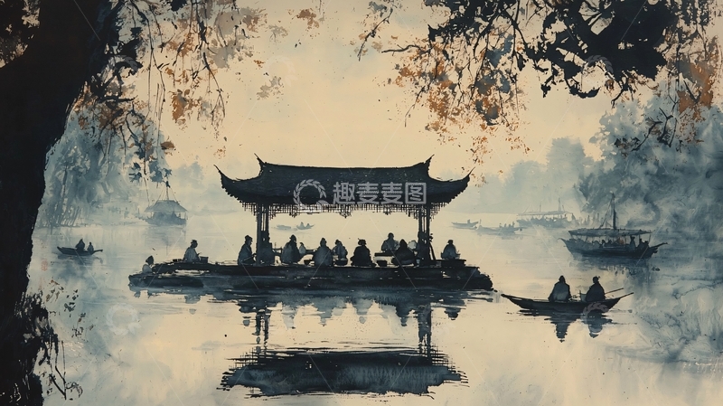 高清大图下载【趣麦麦图】水墨画