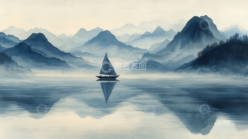 高清大图下载【趣麦麦图】水墨画