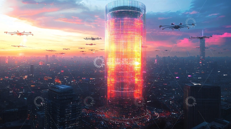 高清大图下载【趣麦麦图】未来都市