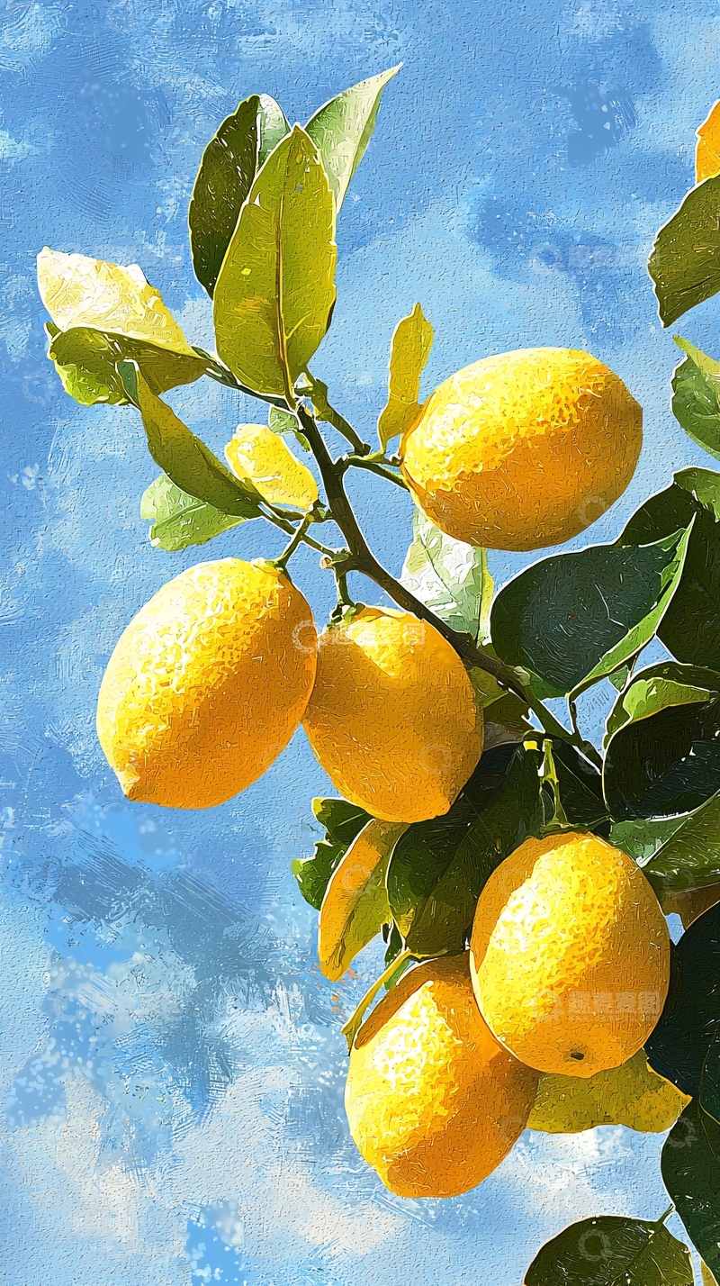高清大图下载【趣麦麦图】柠檬树上的柠檬