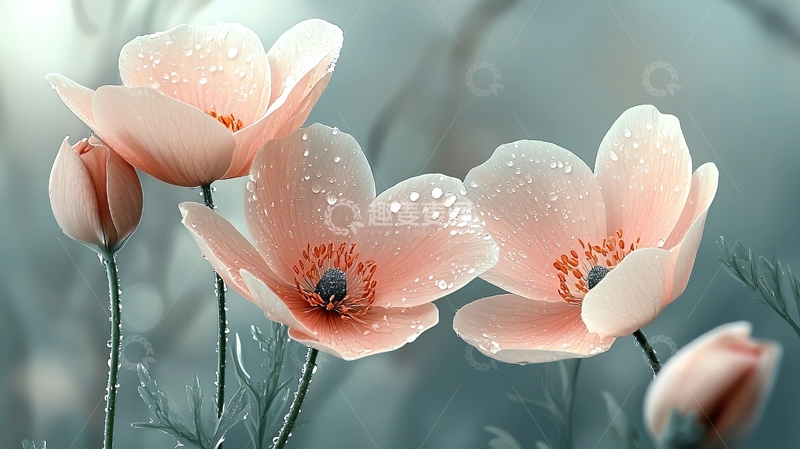 高清大图下载【趣麦麦图】粉色虞美人花