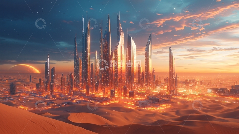 高清大图下载【趣麦麦图】未来都市