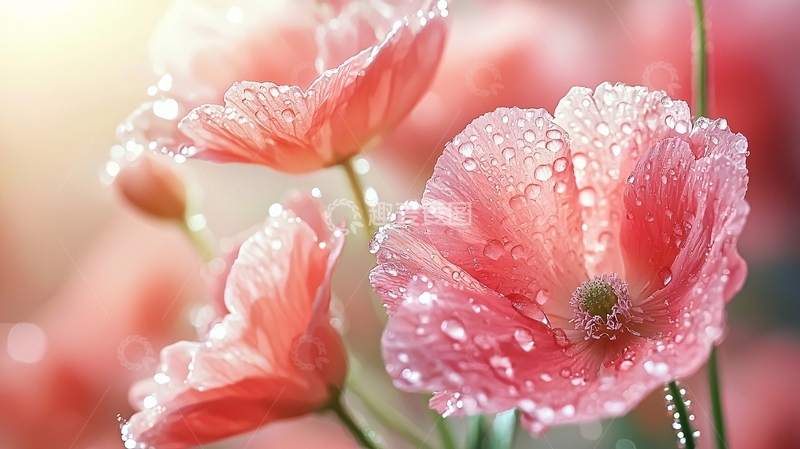 高清大图下载【趣麦麦图】粉色虞美人