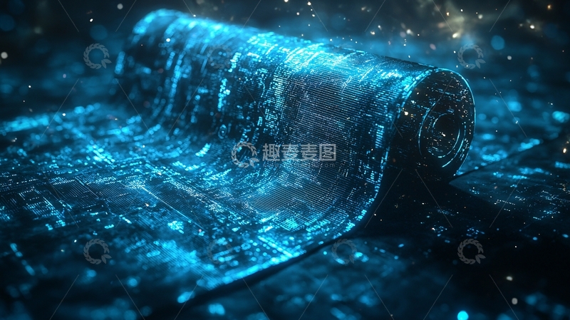 高清大图下载【趣麦麦图】发光卷轴