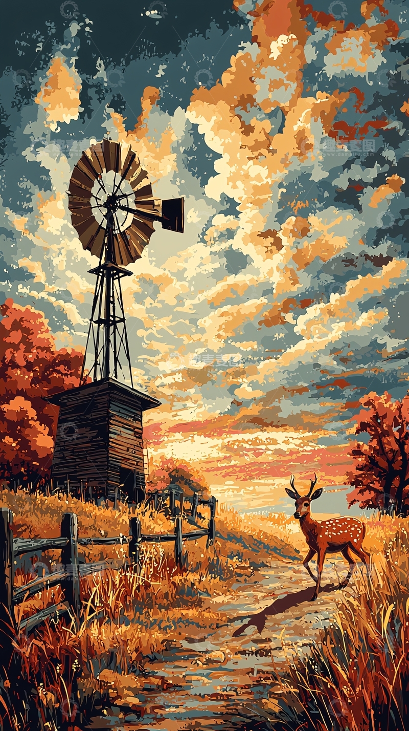 高清大图下载【趣麦麦图】秋日田园风光80