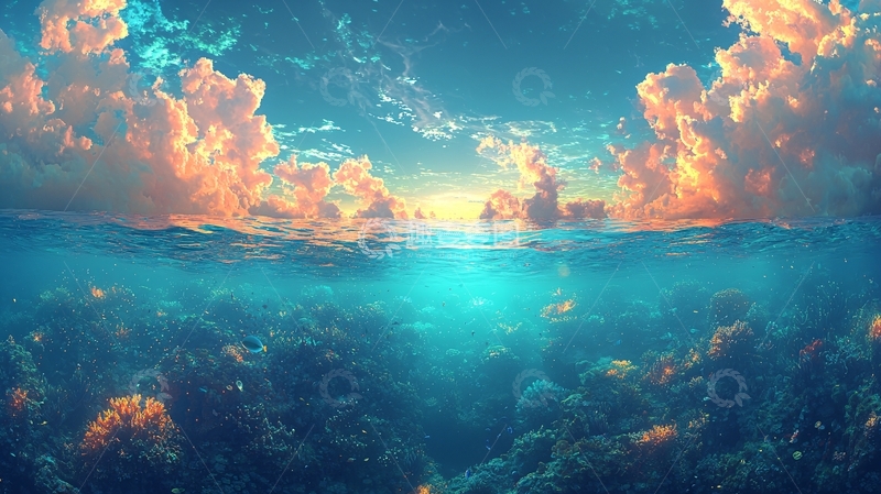 高清大图下载【趣麦麦图】天空之海