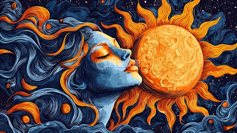 高清大图下载【趣麦麦图】太阳女神