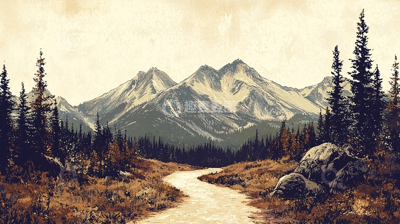 高清大图下载【趣麦麦图】山路