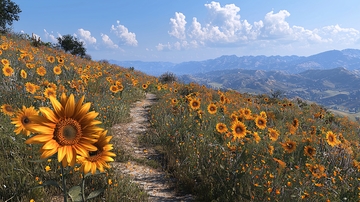 向日葵花海山路
