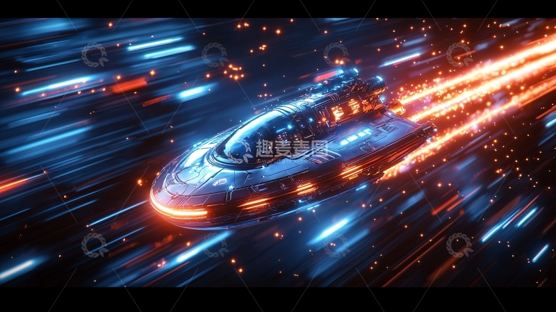 高清大图下载【趣麦麦图】未来飞船