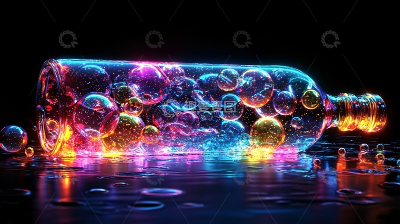 高清大图下载【趣麦麦图】彩色瓶子