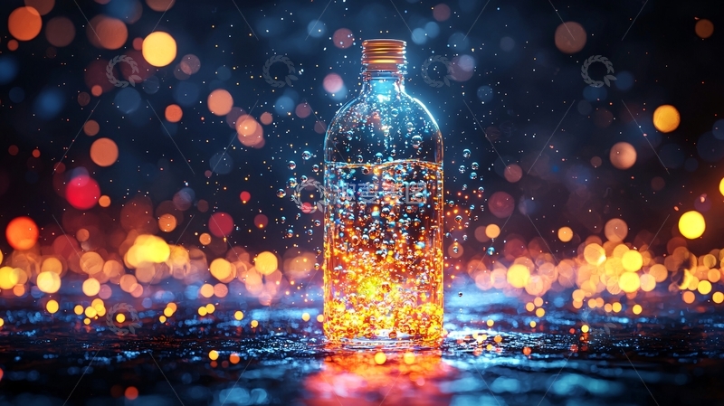 高清大图下载【趣麦麦图】-光影瓶子