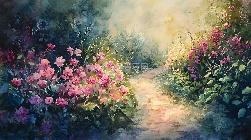 高清大图下载【趣麦麦图】水彩画