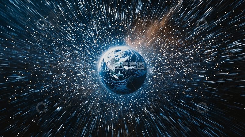 高清大图下载【趣麦麦图】宇宙飞船视角下的地球