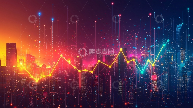 高清大图下载【趣麦麦图】科技城市夜景