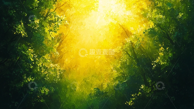 高清大图下载【趣麦麦图】阳光森林小路