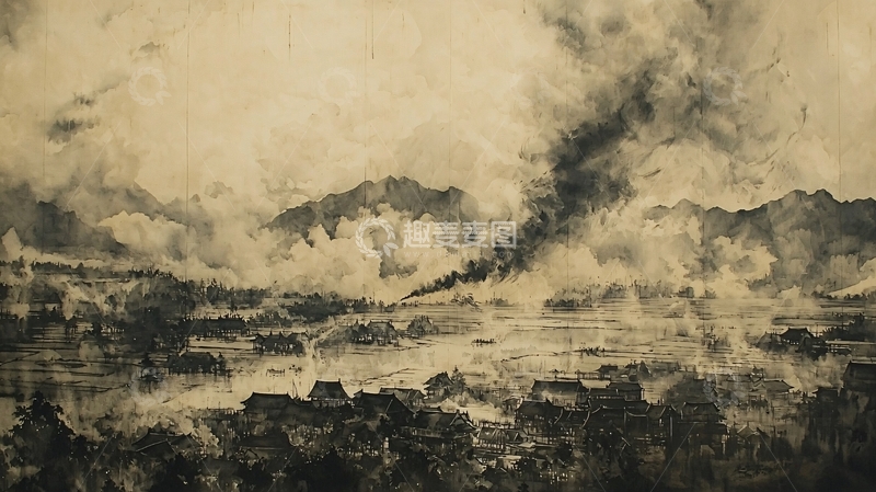 高清大图下载【趣麦麦图】水墨画