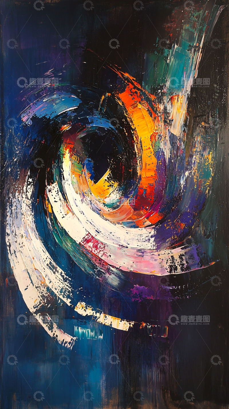 高清大图下载【趣麦麦图】抽象油画