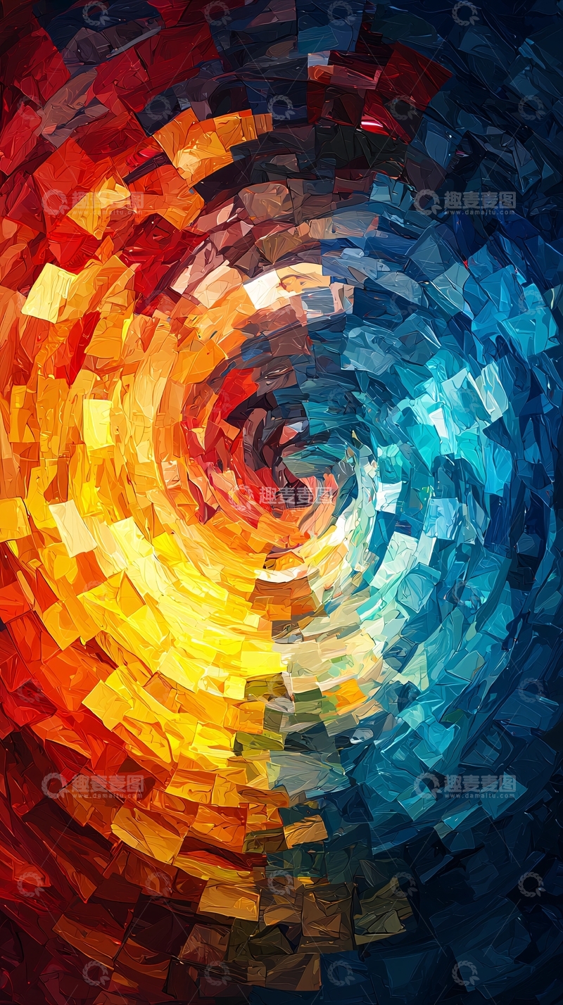 高清大图下载【趣麦麦图】抽象漩涡