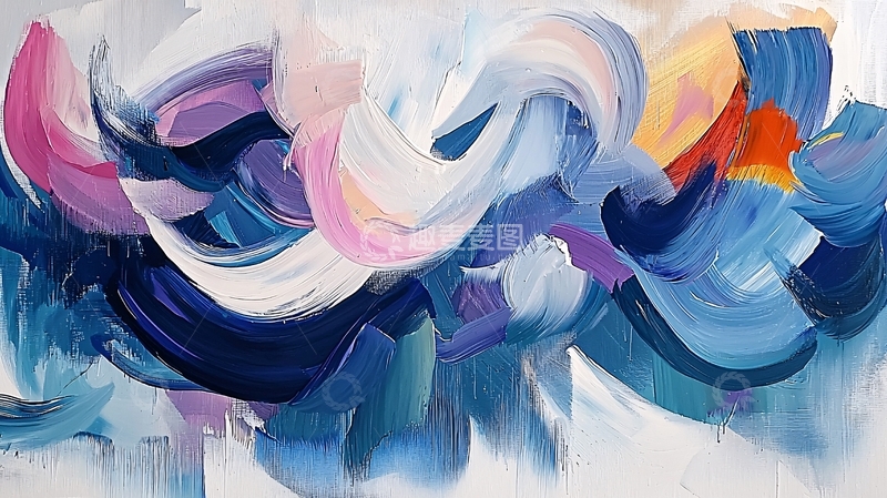 高清大图下载【趣麦麦图】抽象油画