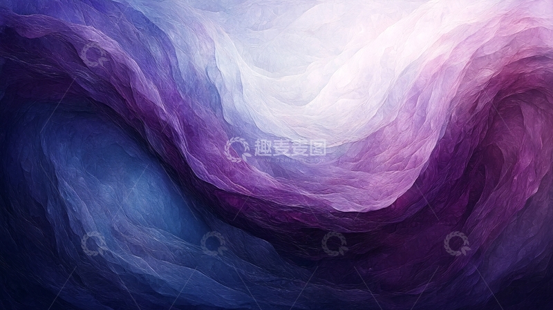 高清大图下载【趣麦麦图】梦幻紫色褶皱布料