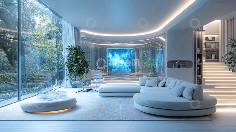 高清大图下载【趣麦麦图】现代简约风格家居客厅